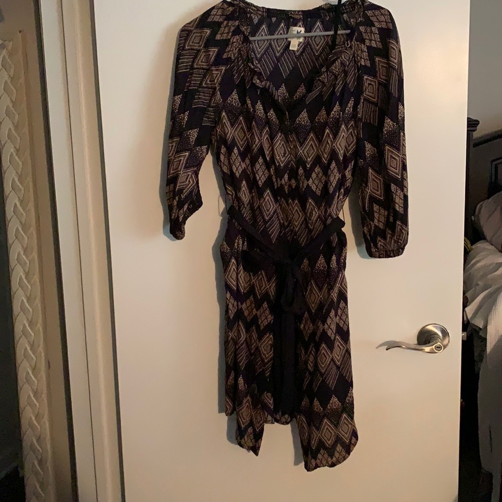 Edme & Esyllte, navy geometric pattern, size 0